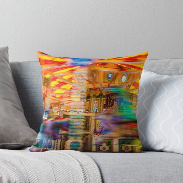 Item preview, View of Carousel with horses on a carnival Merry Go Round designed and sold by Stanciuc.
