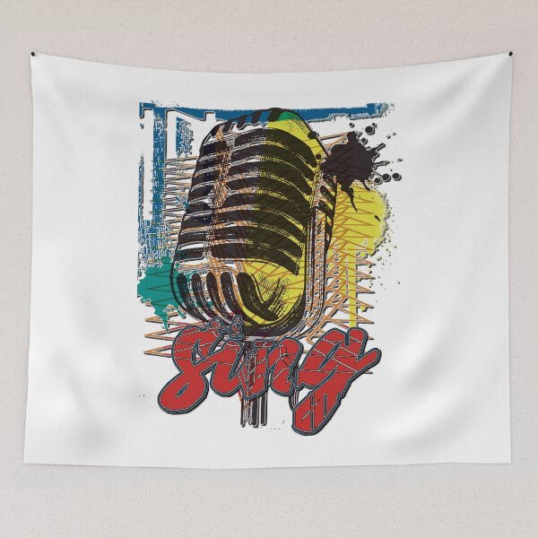 Item preview, Mens Funny Sing Into The Microphone Graffiti Gifts For Birthday designed and sold by JerodMraz741.