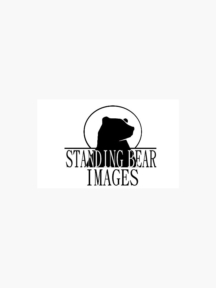 "Standing Bear Images Logo." Sticker for Sale by Halvdanfelman Redbubble