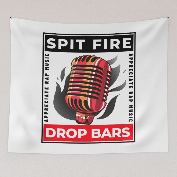 Item preview, Music Vintage Spit Fire- Drop Bars Hip Hop Gift Movie Fans designed and sold by JerodMraz741.