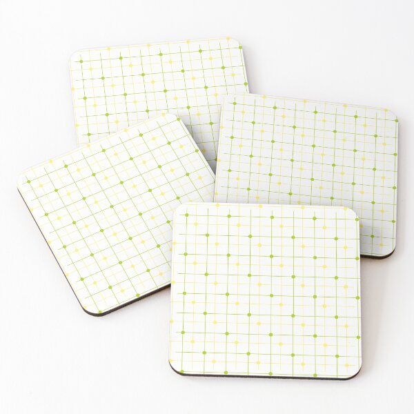 Item preview, Two color dot and lines simple pattern in yellow and green designed and sold by Celey-shop.