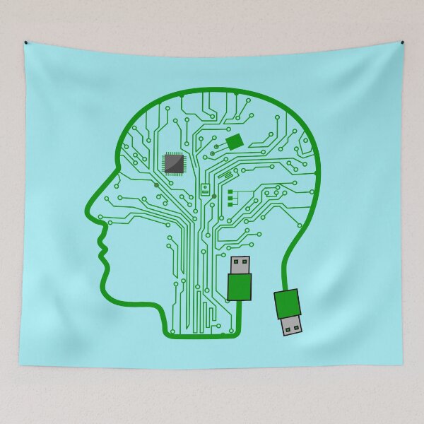 Item preview, Computer CPU Brain Shaped PCB Boards Layout for Nerds designed and sold by EngineersArt.