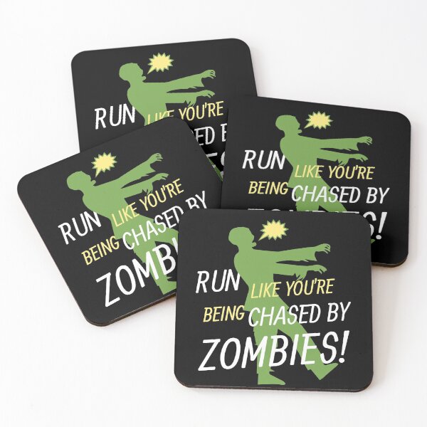 Item preview, Run Like You're Being Chased By Zombies | Halloween Gift | Happy Halloween | Halloween Bats | Horror Halloween | Scary Halloween  designed and sold by dipimoda.