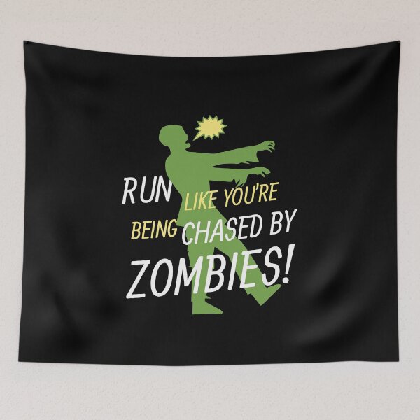 Item preview, Run Like You're Being Chased By Zombies | Halloween Gift | Happy Halloween | Halloween Bats | Horror Halloween | Scary Halloween  designed and sold by dipimoda.