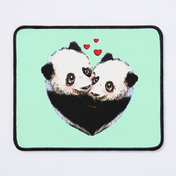 Item preview, panda and love, sweet heart designed and sold by Collagedream.
