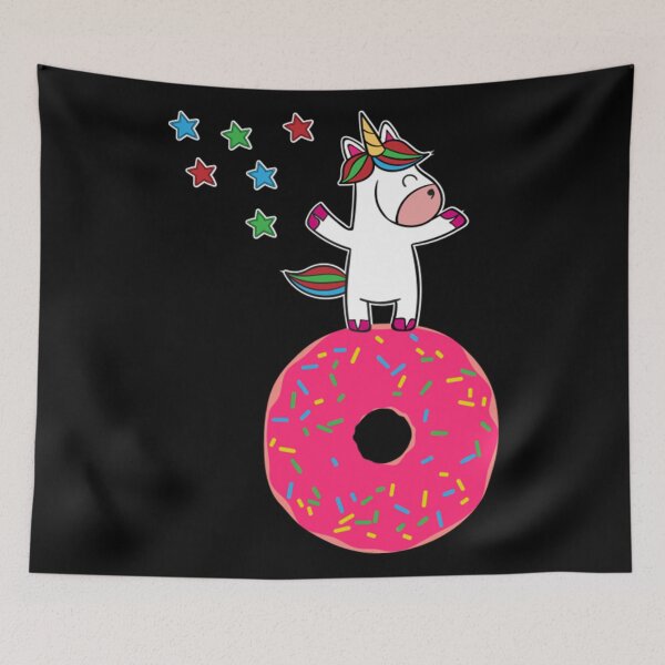 Item preview, Unicorn Donut Dancing Star Dust designed and sold by Feather021.