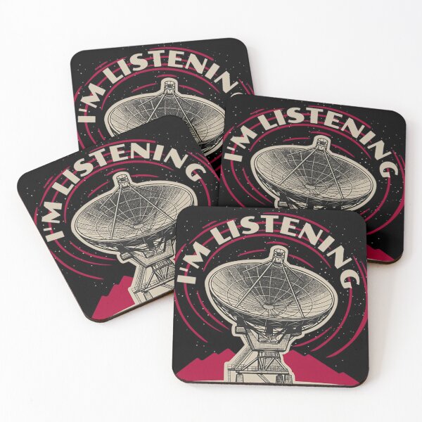 Item preview, I'm Listening - Radio Astronomer, Alien Hunter for Signs of Life in Space designed and sold by GiHek800m.