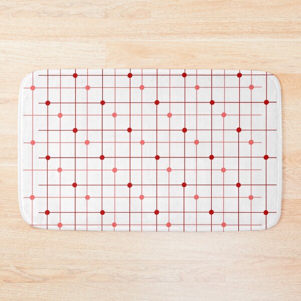 Item preview, Two color dot and lines simple pattern in dark peach and maroon - deep red designed and sold by Celey-shop.