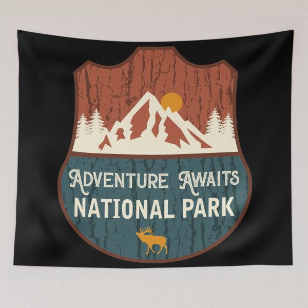 Item preview, Adventure Awaits National Park mountain designed and sold by Nature-mark.