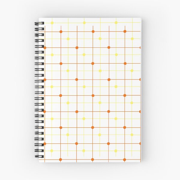 Item preview, Two color dot and lines simple pattern in yellow and dark peach - orange designed and sold by Celey-shop.
