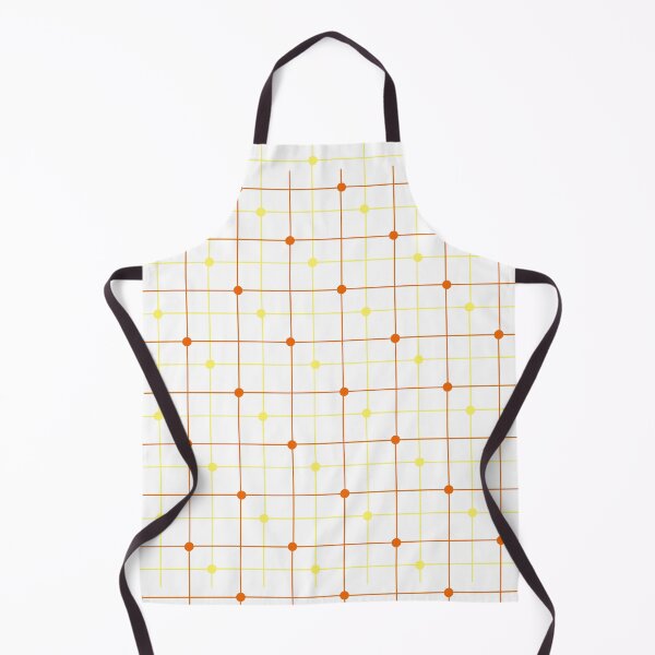 Item preview, Two color dot and lines simple pattern in yellow and dark peach - orange designed and sold by Celey-shop.