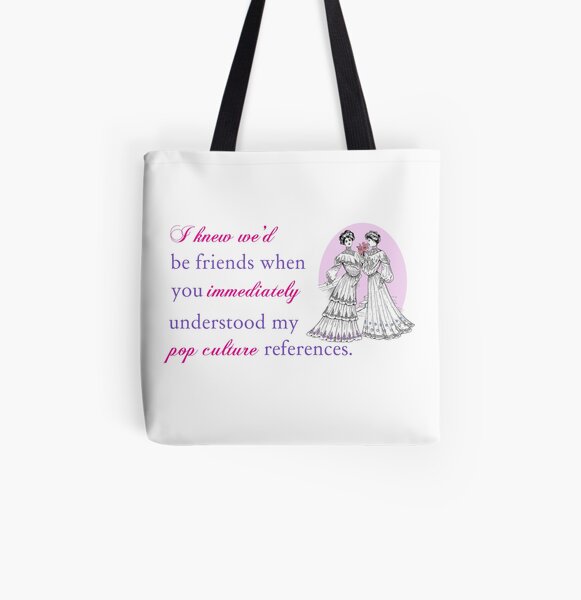 pop culture vintage art - best friends All Over Print Tote Bag