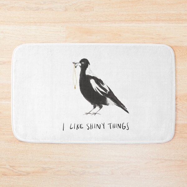 Item preview, I Like Shiny Things Magpie Bird - Paper Rings designed and sold by alfrescotree.