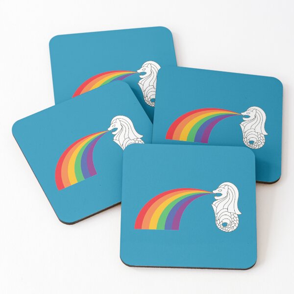 Item preview, Rainbow Merlion Tote Bag designed and sold by HanseyShopz.