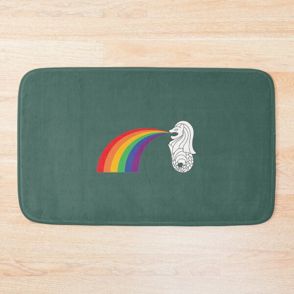 Item preview, Rainbow Merlion Tote Bag designed and sold by HanseyShopz.