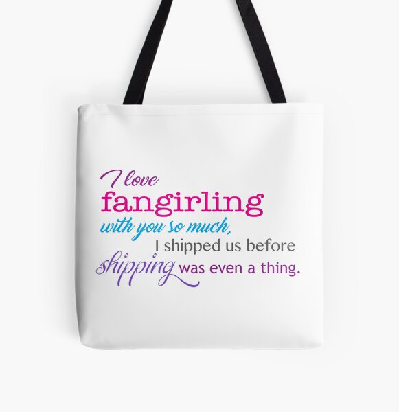 pop culture - fangirling All Over Print Tote Bag