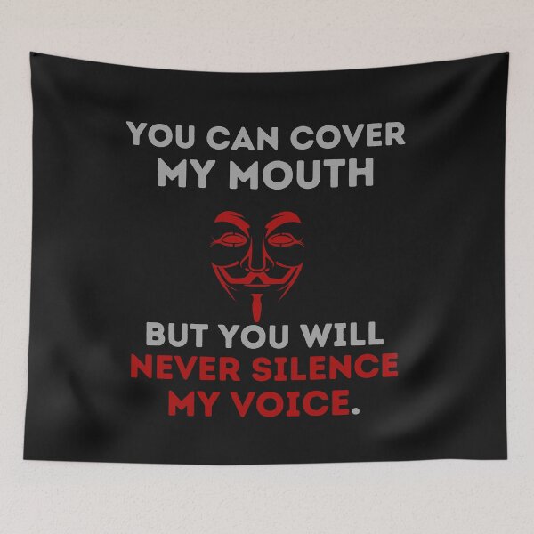 Item preview,  YOU WILL NEVER SILENCE MY VOICE designed and sold by DCStriker2021.