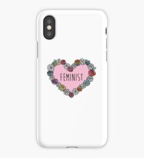 Feminist Flower Heart iPhone Case