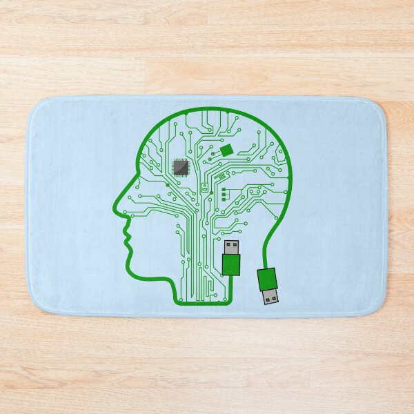 Item preview, Computer CPU Brain Shaped PCB Boards Layout for Nerds designed and sold by EngineersArt.