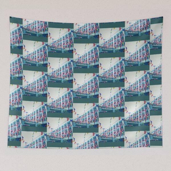 Item preview, Singapore&39;s 53rd Birthday Flags in array at designed and sold by HanseyShopz.
