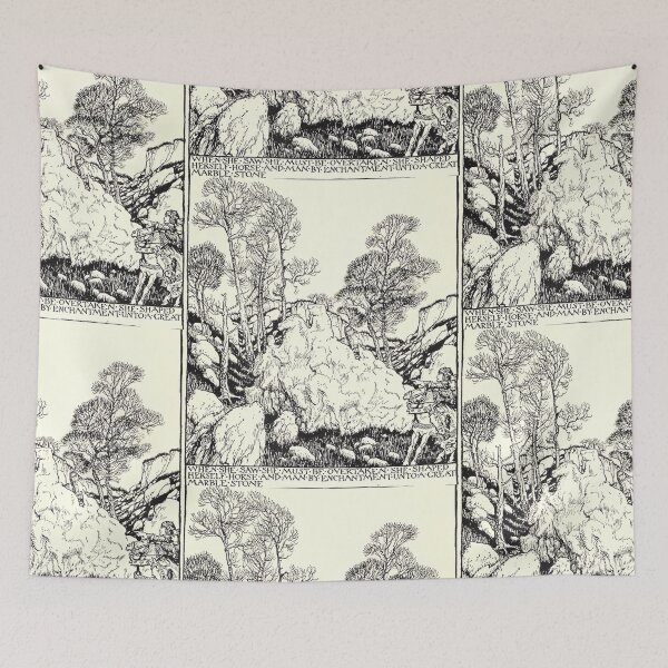 Item preview, Arthur Rackham- King Arthur- Great Marble Stone designed and sold by Dreamflight.