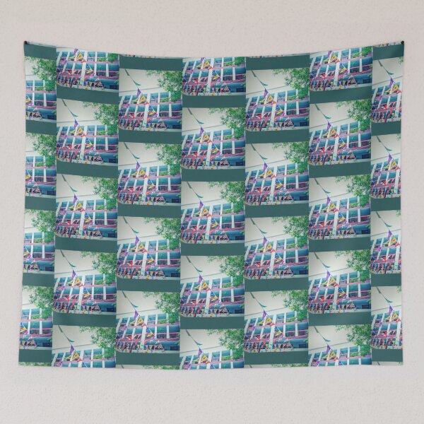 Item preview, Singapore&39;s 53rd Birthday Flags in array at designed and sold by HanseyShopz.