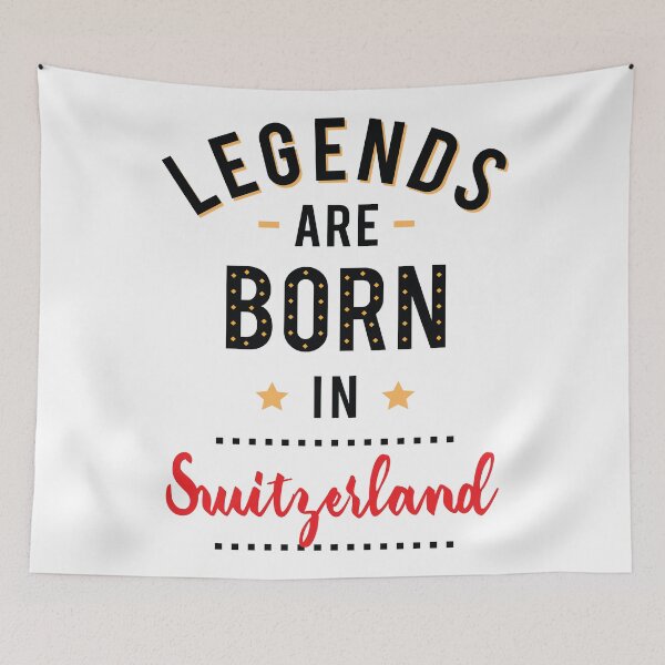 Item preview, Legends Are Born In Switzerland designed and sold by ProjectX23.