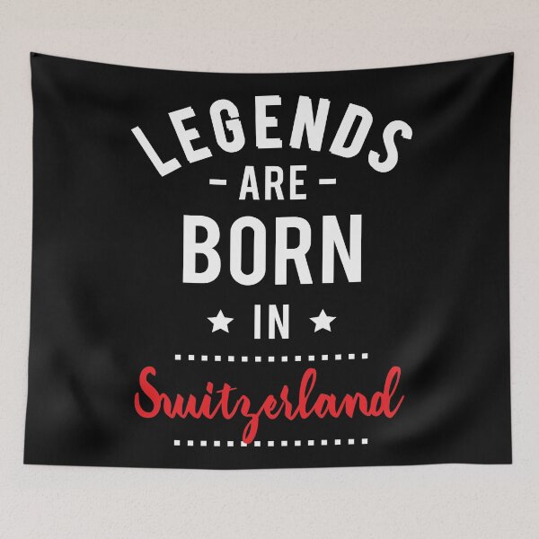 Item preview, Legends Are Born In Switzerland designed and sold by ProjectX23.