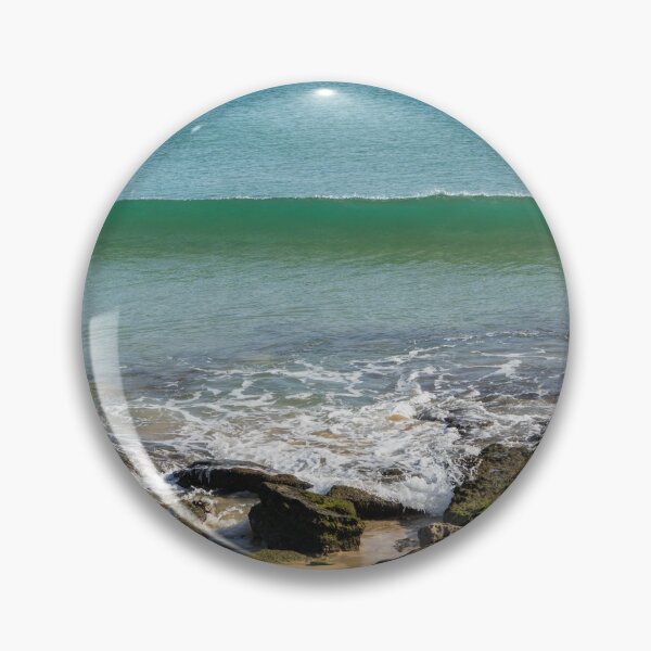 Item preview, Perfect Wave - Low Tide at Praia da Luz Gold Coast Algarve Portugal designed and sold by Georgia Mizuleva.