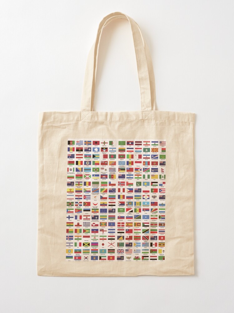 World Flags with Country Names Tote Bag for Sale by Dee Dee