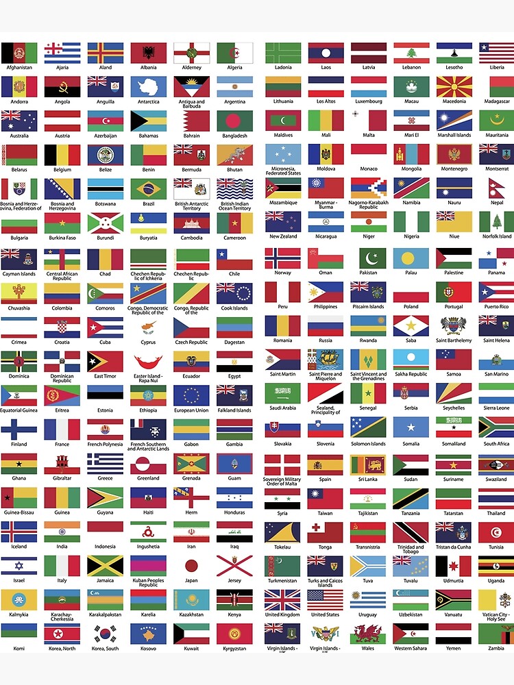 World Flags with Country Names by DusicaP