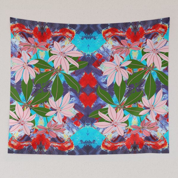 Item preview, Abstract Psychedelic Botanical Pattern, Graphic Psychedelic Abstract Art, Inspired by Nature-floral abstract art, Graphic Psychedelic Abstract Art, Inspired by Nature-floral abstract art designed and sold by Adri Barnard.