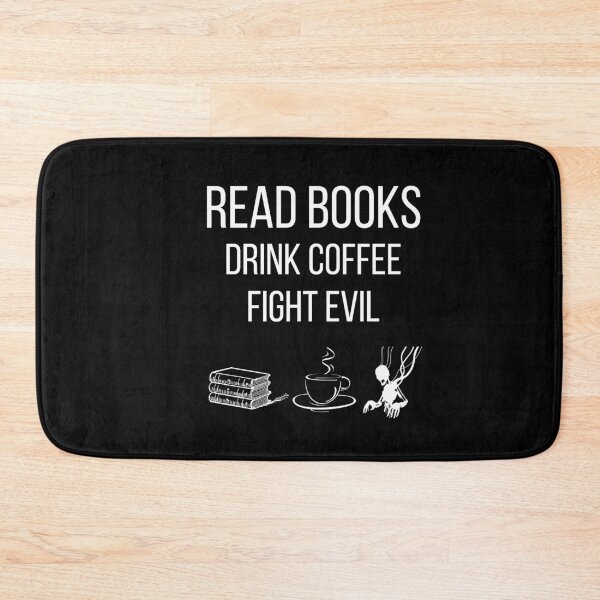 Item preview, read books drink coffee fight evil funny saying for books and coffee lovers for mom for friends  designed and sold by mydreamcatcher.