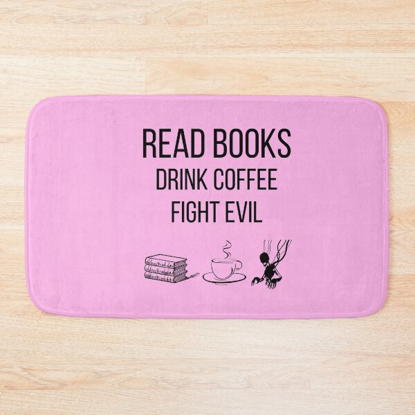 Item preview, read books drink coffee fight evil funny saying for books and coffee lovers for mom for friends  designed and sold by mydreamcatcher.