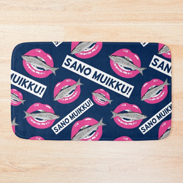 Item preview, SANO MUIKKU! Di queso a la manera finlandesa - Patrón en azul marino designed and sold by FinYen.