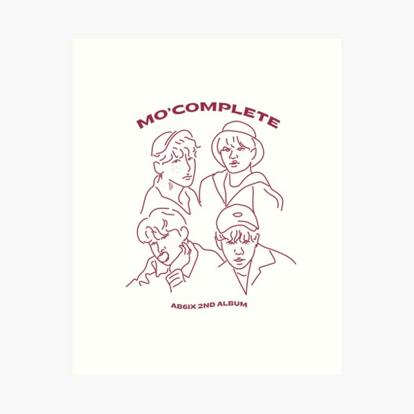AB6IX Mo'Complete sketch outline Art Print