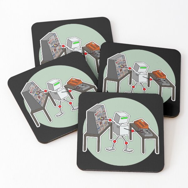 Item preview, Robot Music Producer Playing Modular Synthesizer designed and sold by AtomicMalibu.