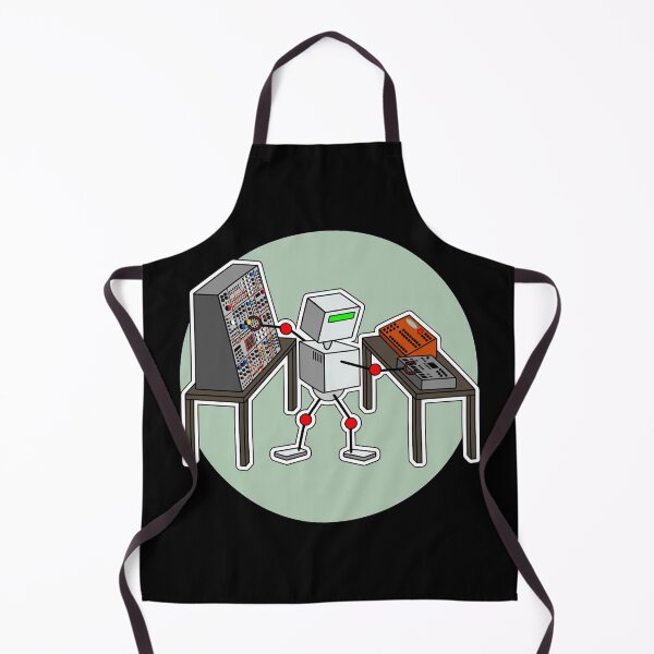 Item preview, Robot Music Producer Playing Modular Synthesizer designed and sold by AtomicMalibu.