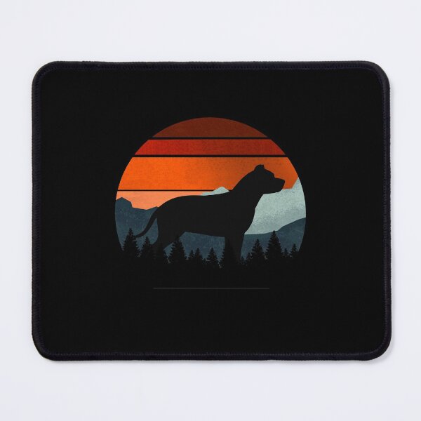 Item preview, Vintage Mountains Wilderness Pit Bull Retro Dog Gift designed and sold by Guarddogdrive.