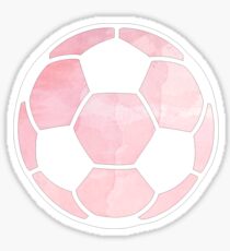 Fußballkugel Pink Sticker