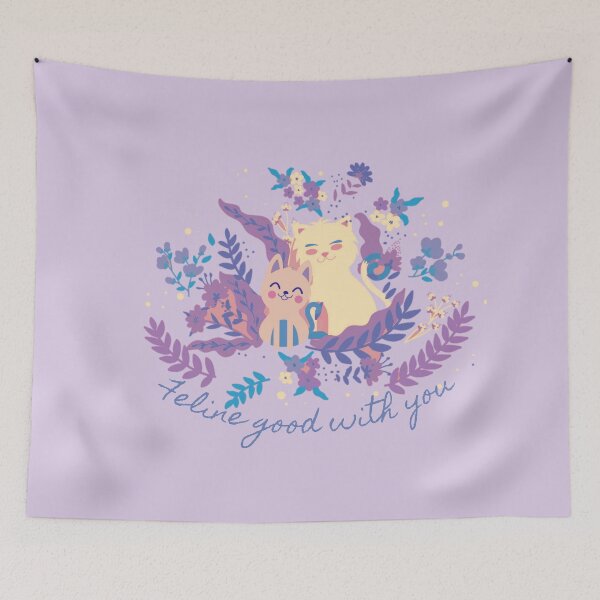 Item preview, Feline good with you | cat lover  designed and sold by SilkSpot.