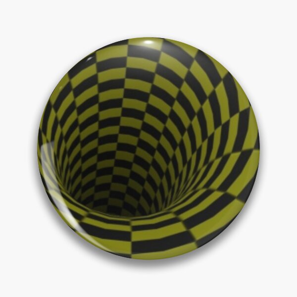 Item preview, Black and yellow checkerboard illusion designed and sold by pnkpopcorn.