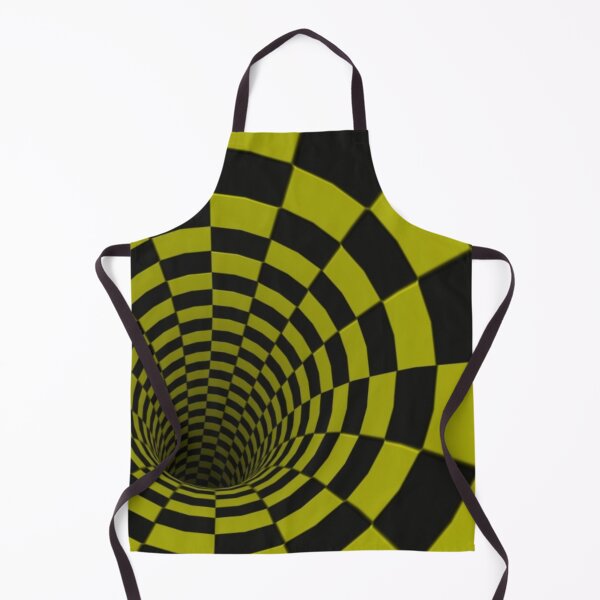 Item preview, Black and yellow checkerboard illusion designed and sold by pnkpopcorn.