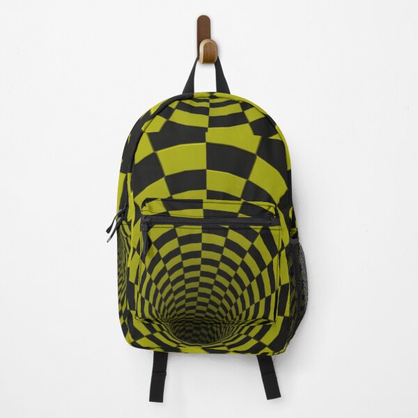 Item preview, Black and yellow checkerboard illusion designed and sold by pnkpopcorn.