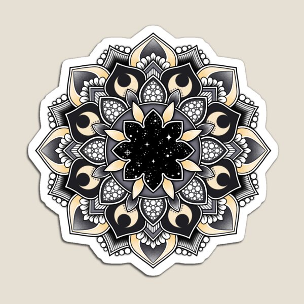 Item preview, Grey Mandala Drawing designed and sold by LorenaElenaArt.