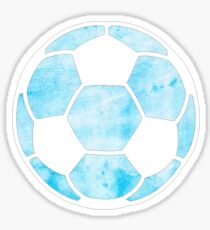 Fußball Hellblau Sticker