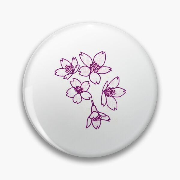 Item preview, Hand drawn Textured Cherry blossoms designed and sold by jazzydevil.