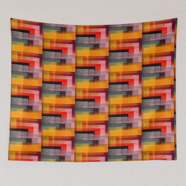 Aperçu de l'œuvre Textile coloré abstrait créée et vendue par Meeman.