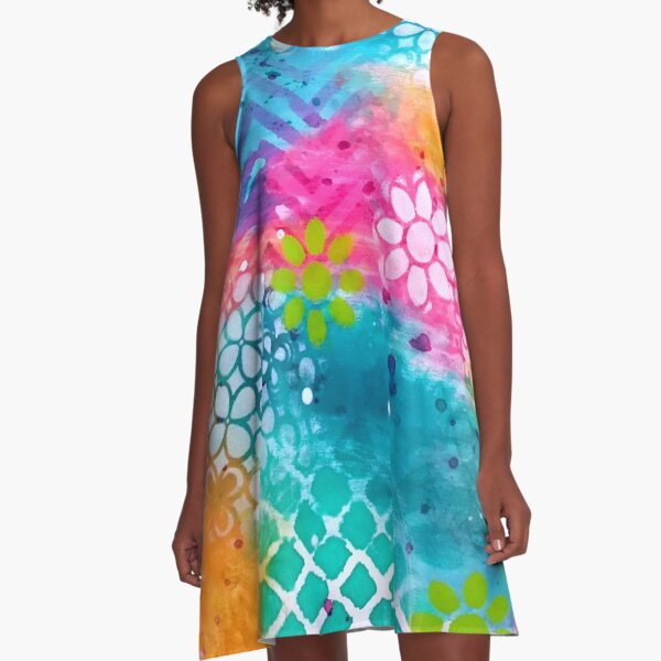 "Rainbow" Original Design by PhillipaheART A-Line Dress