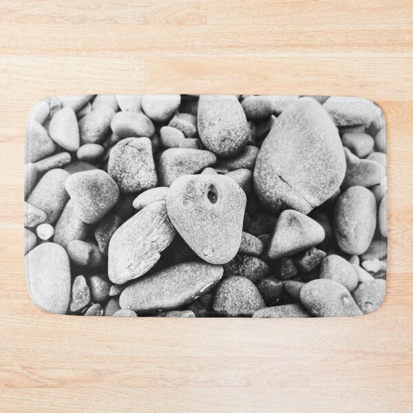 Item preview, Beach Pebbles Black and White One of the Pebbles with a Hole designed and sold by Beachy.